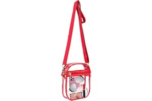 Armiwiin Clear Bag Stadium Approved, Clear Crossbody Purse Bag with Front Pocket for Concerts Sports Events Festivals