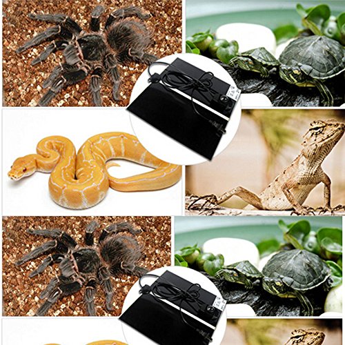 image for Reptile Heating Mat,Fashionclubs Under Tank Reptile Warmer Mat Heat Pa