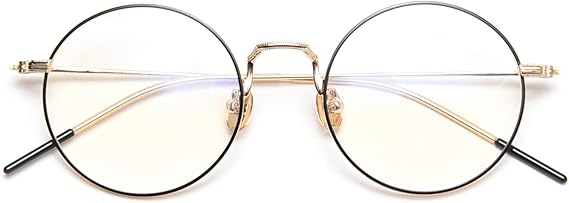 Amazon Co Jp Dollger ブルーライトカット メガネ Pcメガネ おしゃれ 85 ブルーライトカット 丸い眼鏡15g超軽量 透明レンズ 伊達メガネ ラウンド 男女兼用 ゴールド 服 ファッション小物