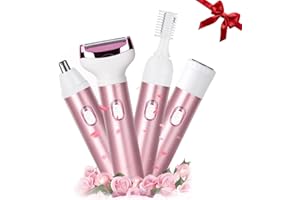 MORBEX GREEN Wet & Dry Electric Razor for Women Body Razors 4-in-1 Facial Hair Remover Electric Shaver and Facial Hair Remover Painless Ladies Body Razors for Nose Face Body Leg Bikini Arm Hair