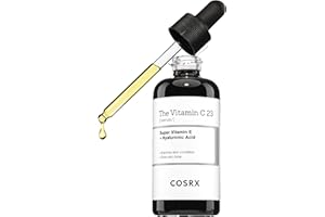 COSRX Pure Vitamin C 23% Serum with Vitamin E & Hyaluronic Acid, Hydrating Facial Serum for Fine Lines, Uneven Skin Tone & Dull Skin, 0.7oz/20g, Korean Skin Care, Stocking stuffers for women