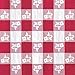 Creative Converting 50 Count Beverage Napkins, Red Gingham