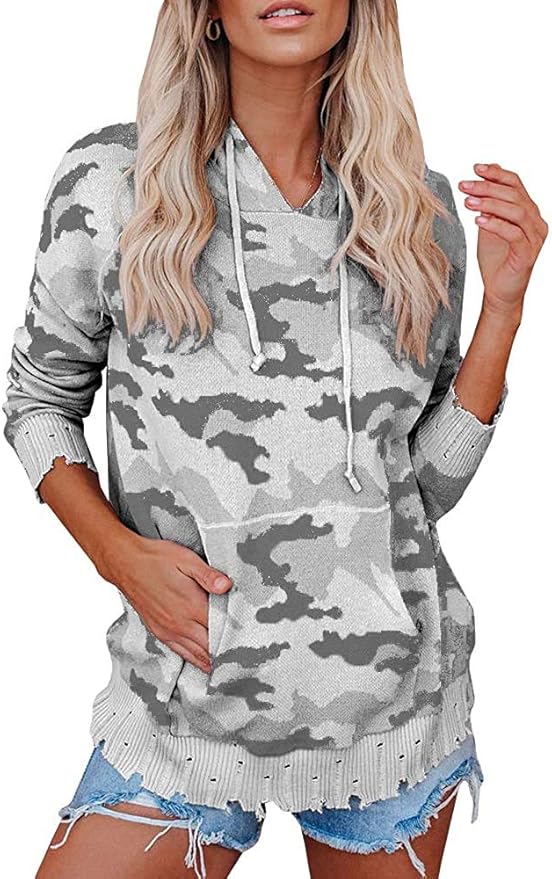 Fishbee Womens V Neck Boho Christmas Contrast Hoodie Fishbee Womens V Neck Boho Christmas Contrast Hoodie