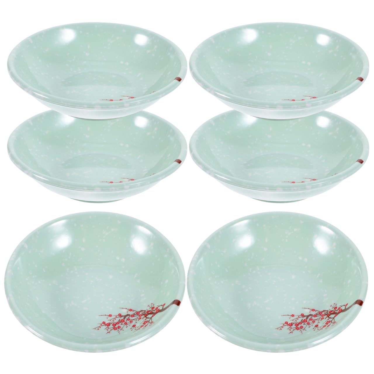 DOITOOL 6Pcs Soy Sauce Dipping Bowls, Kitchen Sauce Dish Small Spice Serving Saucers Dishes, Small Dip Bowls Set for Sushi,Snack and Soy, 9 x 9 x 2.5cm