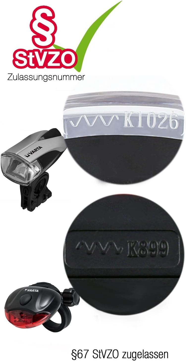 varta led bike light set