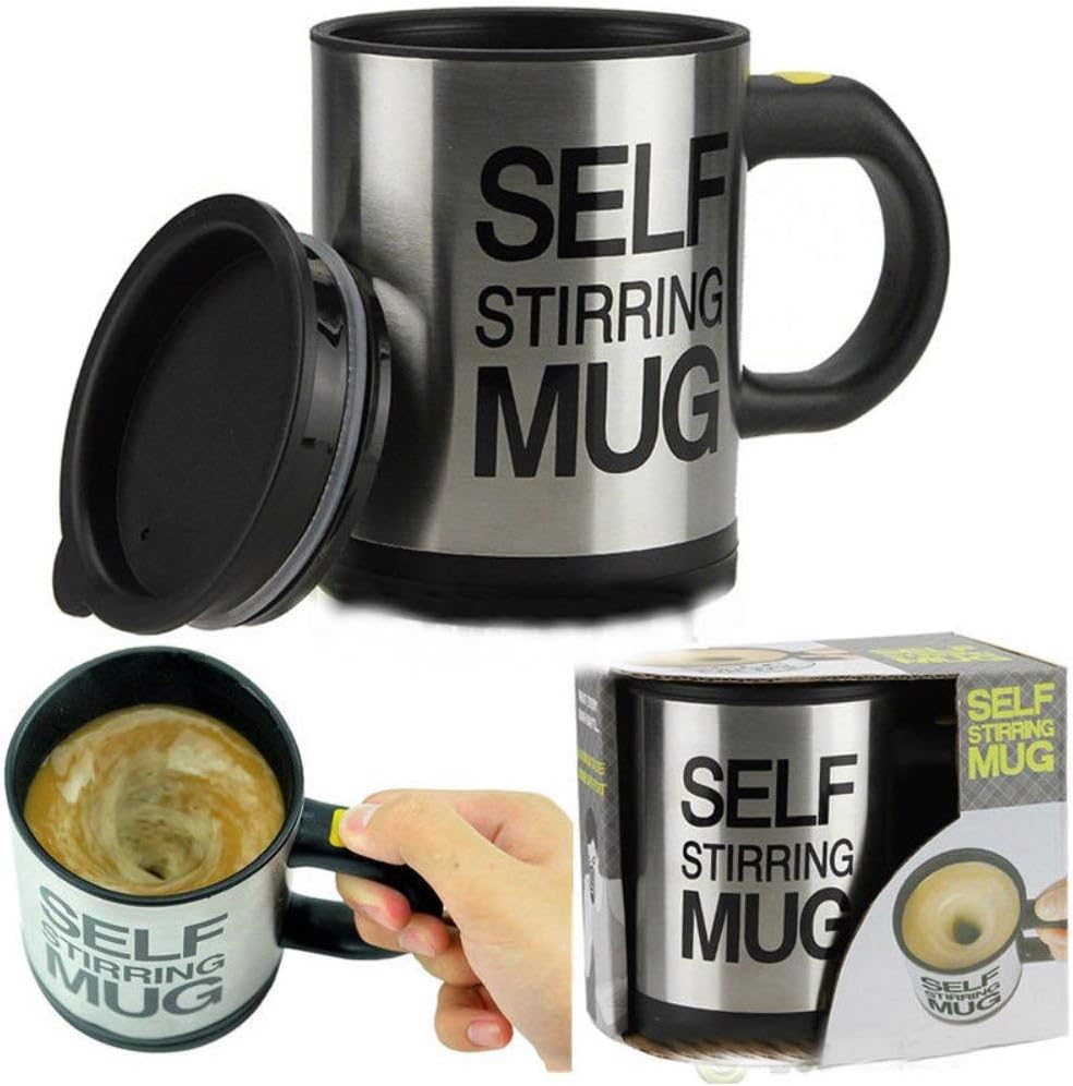 Auto Mixing Tea Cup Stainless Plain Lazy Self Stirring Mug Coffee Soup
