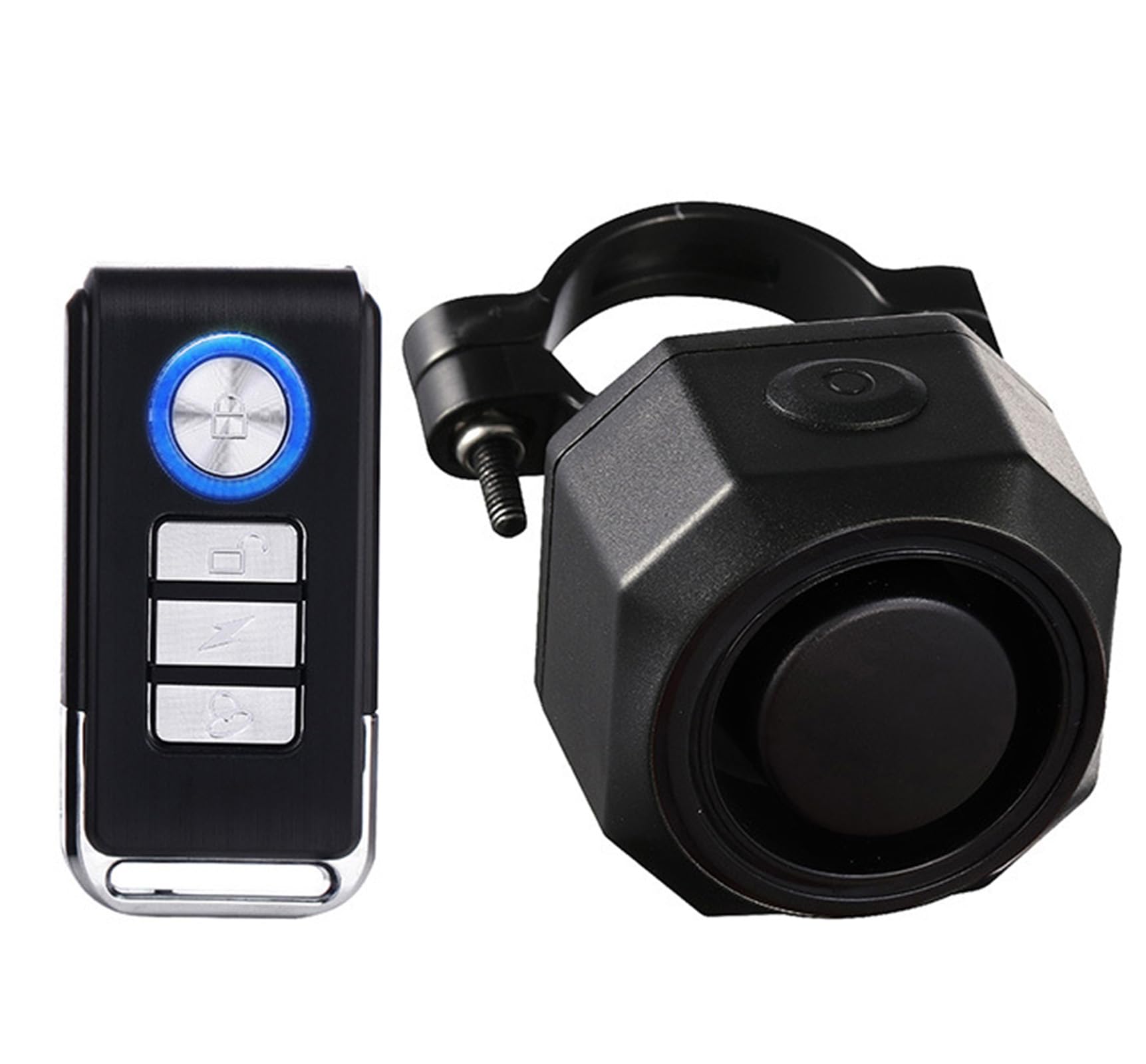 Meichoon Bike Alarm Rechargeable Wireless Vibration Motion Sensor Waterproof with Remote Control Anti-Theft Burglar System 110dB for Bicycle Motorcycle Scooter Vehicle Trailer Car