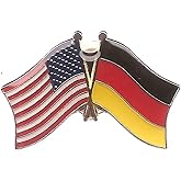 USA American & German Germany Country Flag Bike Hat Cap lapel Pin