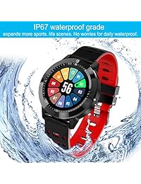 feifuns versión de actualización Smart podómetro reloj Bluetooth vibración alarma deporte pulsera Fitness Tracker reloj inteligente con temporizador paso contador de calorías distancia para caminar niños, Azul