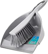 HomeSmith Made in Italy Dustpan & Brush Set Grey, 23.3 cm wide view 4