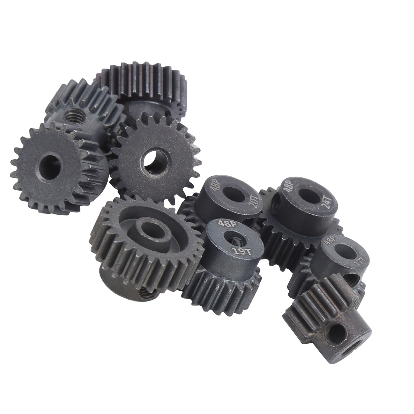 Rc Pinion Gear Set Steel 6×5×2 10pcs Set 16t 25t 7075 48p Steel Rc Car Motor Gear Pinion for 1 8 1 10 Brushless Motor 5mm 48p Pinion Gear 48p
