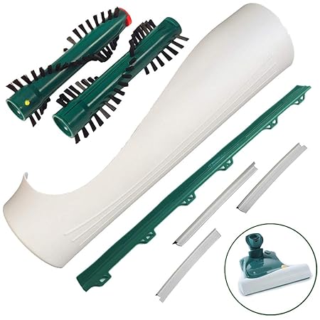 Service Set Haube Frontlippe Gummilippen Bürsten Ersatzbürsten passend für Vorwerk Kobold 140 und Tiger 260 265 mit Elektrobü