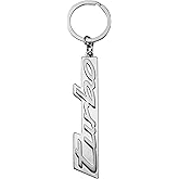 Porsche Essential Turbo Script Keychain