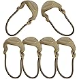 MAXPEDITION Positive Grip Zipper Pulls (Small, Tan) Pack of 6, Zipper Pull Replacement for Tactical Backpack, EDC Pouch, Bug Out Bag & Luggage, Sling Pull Tab, PZSTAN