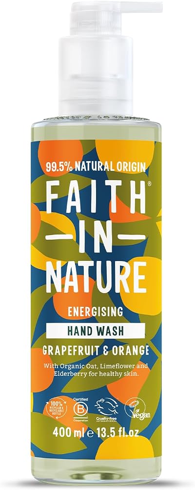 Faith In Nature Grapefruit & Orange Hand Wash 400 ml Energising Vegan