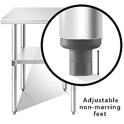 KUTLER Stainless Steel Table 24 x 30 Inches, NSF