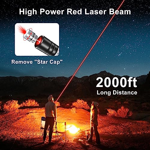Rechargeable Red Laser Pointer High Power, Tactical Long Range Laser