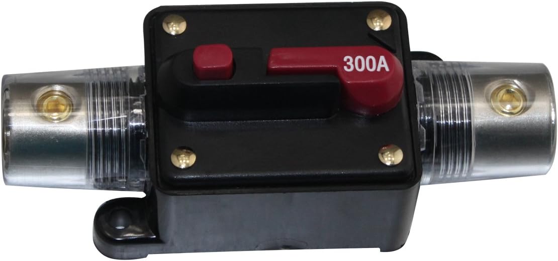 300A Circuit Breaker Fuse Holder for 12V Protection 0Ga 4Ga