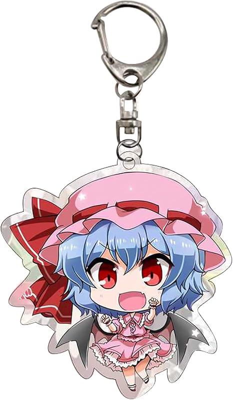 Amazon Co Jp 東方project キーホルダー アクリル キーチェーン レミリア スカーレット とうほうプロジェクト 萌えグッズ かわいい アクセサリー ペンダント バッグ飾り ゲーム キャラクター コスプレ 小道具 プレゼント 約6cm ホビー