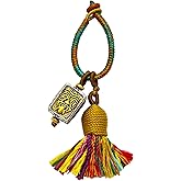 gamegalaxy Handmade Tassel Keychain for Car Keys, Purse, Bag Charm Accessory, Bohemian Fringe Pendant Gift