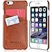 KAVAJ iPhone 6S/6 Case Cover Leather Tokyo Cognac Brown - Genuine Leather Back Cover with Business Card Holder. Slim Fit Back Cover As Premium Accessory for Original Apple iPhone Doubles As A Wallet