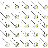 BlyilyB 25PCS 12V Universal Fit 4.7mm Mini LED Bulbs 6000K White Color Replacement For Car Dashboard Instrument Cluster Speedometer Lighting