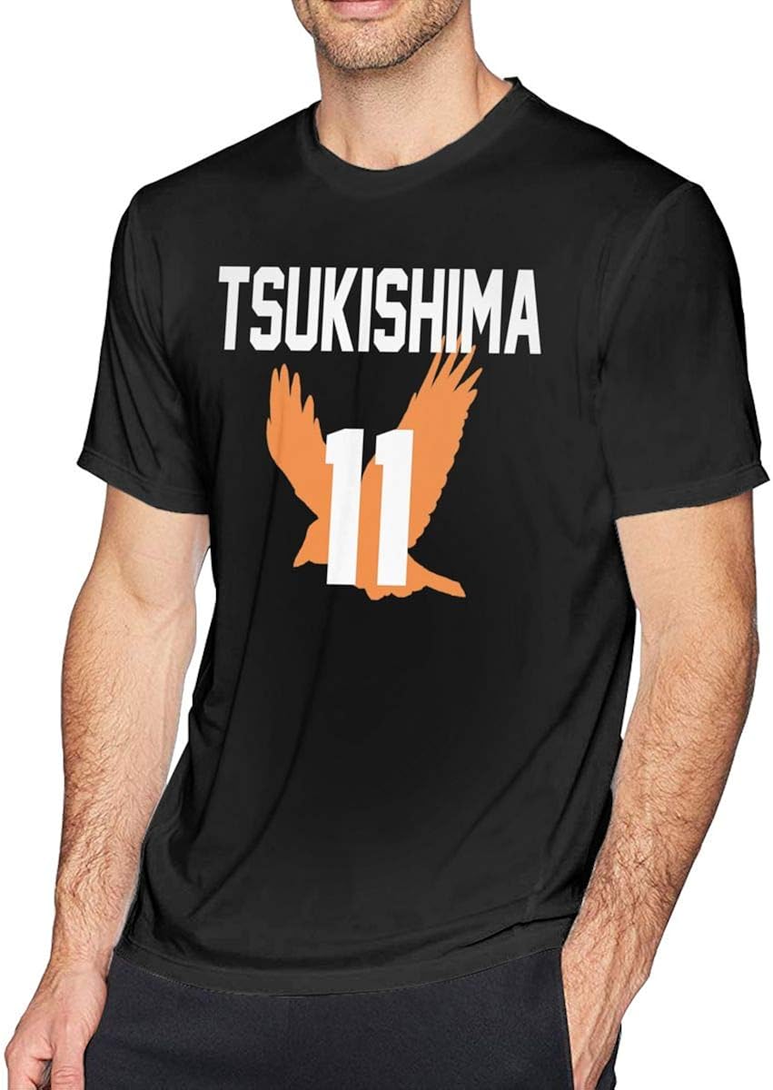 YIMIAO Haikyuu Uomo Donna Anime T-Shirt Animation Cosplay Sportive Unisex T Shirt Adatto Ragazzi Karasuno Short Sleeve(XXS