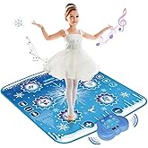 Humzo Frozen Toys Dance Mat for Girls – Bluetooth Light-Up Musical Floor Mat with 4 New Game Modes, Adjustable Volume, 2025 New Gift for Girls Ages 3-12 Birthday & Christmas