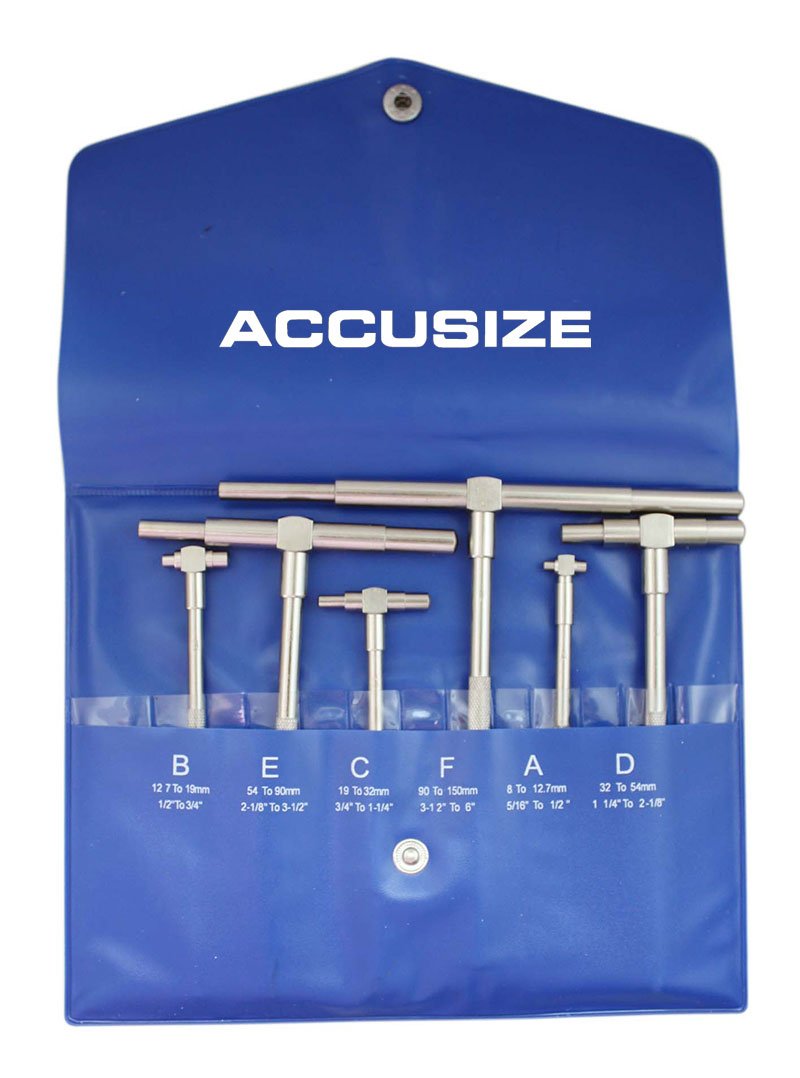 ACCUSIZE ER16 Spannfutter Set – 10-teilig, Größen 1/8 Bis 3/8 Zoll, Für Fräs- & Bohrmaschinen