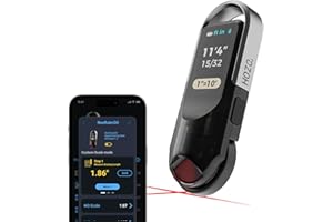 HOZO NeoRulerGO Digital Tape Measure with Laser, Smart Rechargeable Measuring Tool for Flat, Curved, Odd Shapes | Bluetooth App | Pocket Size | Cool Gadgets for Dad, Men, Husband