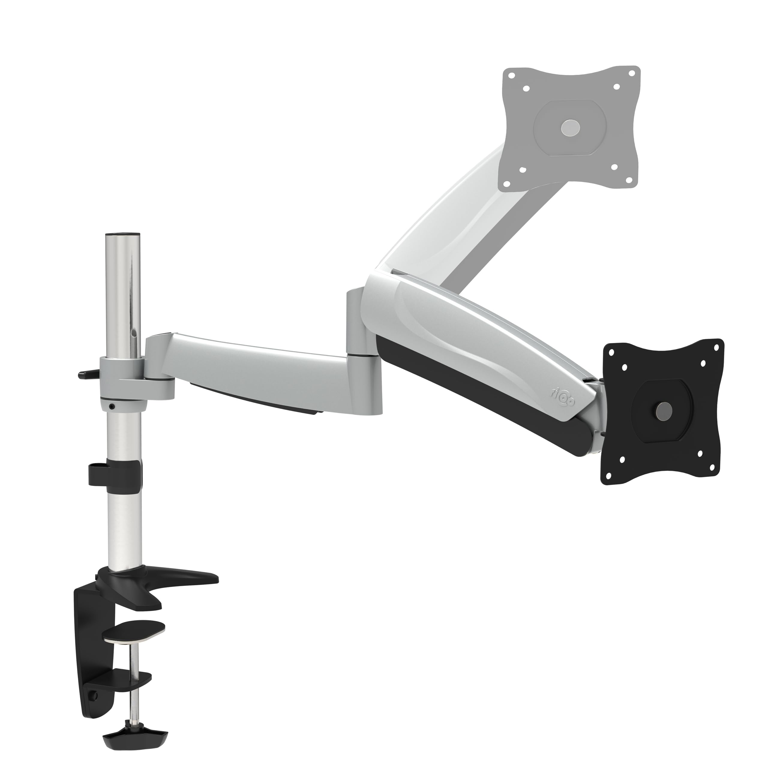RICOO Single Monitor Stand Tilt Swivel 13-32 Inch TS3011 Universal VESA 75x75 100x100 Mount also Curved Screens Computer Monitor Bracket