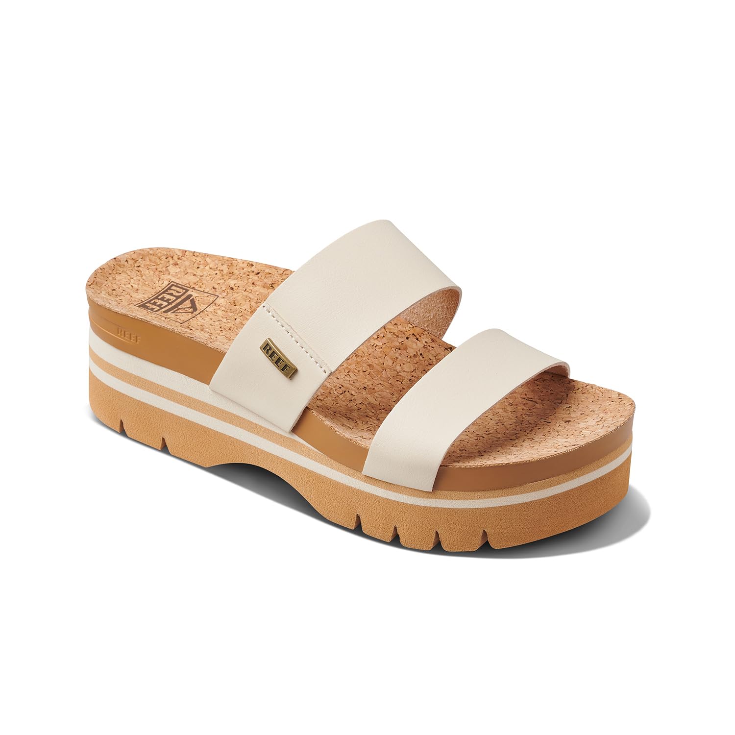 Reef Cushion Vista Higher Womens Platform Fashion Sandal, Arch Support, Ultra Soft Cushion Footbed, Vintage Tan, 8 Image Reef Cushion Vista Higher Womens Platform Fashion Sandal, Arch Support, Ultra Soft Cushion Footbed, Vintage Tan, 8 Image
