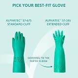 Ansell AlphaTec 37-185 Nitrile Gloves Chemical Resistant Green M 1 Pair view 7