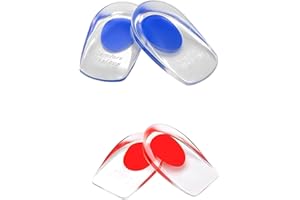 COTONETES Gel Heel Cup for Plantar Fasciitis,Heel Cups for Heel Pain Bone Spur Pain and Achilles Tendon Treatment Foot Comfort Support Protectors for Women and Men(Small/Large)