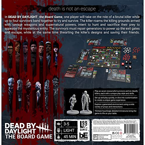 Dead by Daylight The Board Game Horror Game with Miniatures