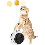 QQL Cat Toys for Indoor Cats Wheel Training Toys with Catnip Tumbler Balance Pet Toys Interactive Kitten Swing Toys…