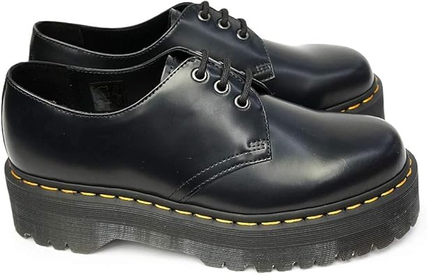 Amazon ドクターマーチン 1461 Quad 3ホール 厚底 メンズ レディース ユニセックス 正規品 プラットフォーム Quad Retro 1461 Quad 3eye Shoe シューズ