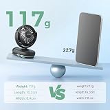 momcozy Portable Stroller Fan with Clip 4-Speed Personal Mini Fan 0.11kg view 3
