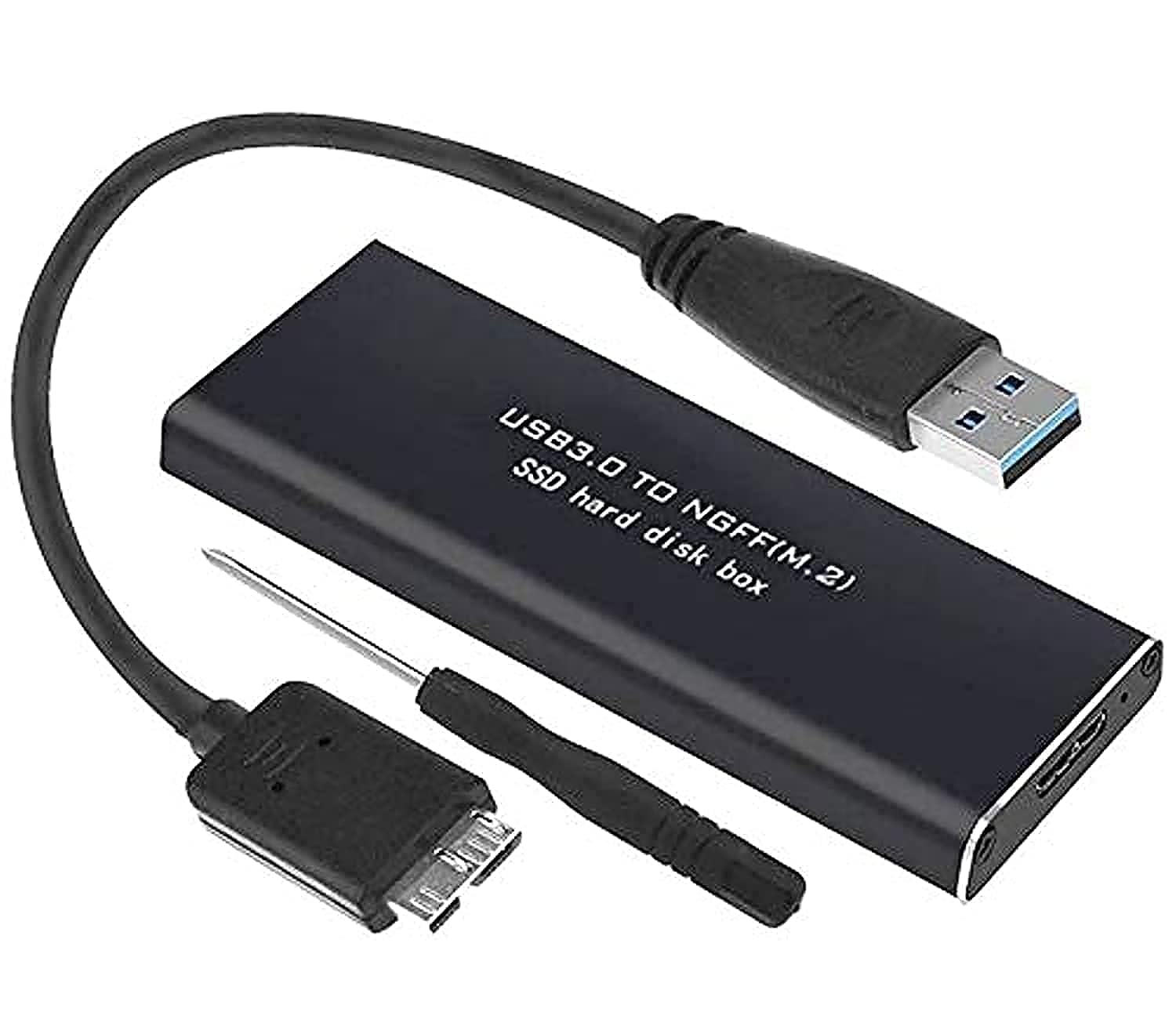 RGBS M.2 SATA Adapter USB 3.0 to NGFF SSD External Enclosure SATA III Case 2280 2260 2242 2230 B Key NGFF SATA3 Caddy UASP 5Gbps for Win10 / 8 / 7 / VISTA / XP / Linux / Mac OS