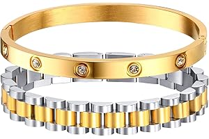 MPRAINBOW Personalized Women Thick Link Bracelet - Love Quote Name ID Engraved Link Bracelet,Adjustable Watch Band Chain Wristband Jewelry Gifts to Lover Girlfriend Wife Mom Sister