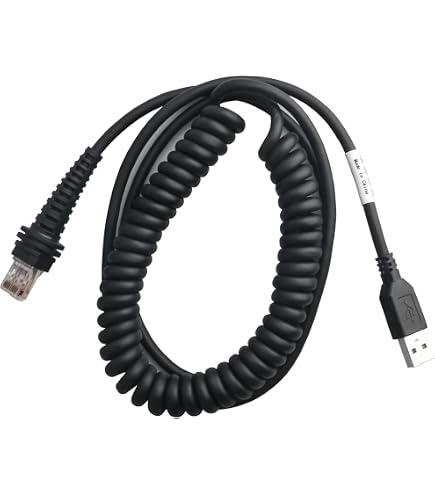Amazon.com: Honeywell CBL-500-300-C00 USB Coiled Cable, Type A, 5V