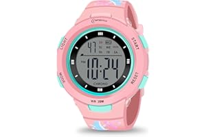 CakCity Kids Watches Digital Sport Watches for Girls Outdoor Waterproof Watches with Alarm Stopwatch Leisure Child Wrist Watch Ages 5-10