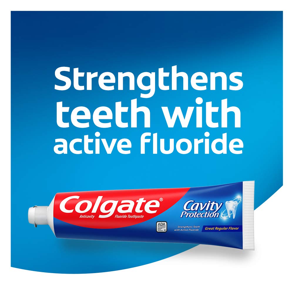 Colgate Cavity Protection Travel Toothpaste with Fluoride, TSA Approved Size - 1 ounce (24 Pack): Beauty