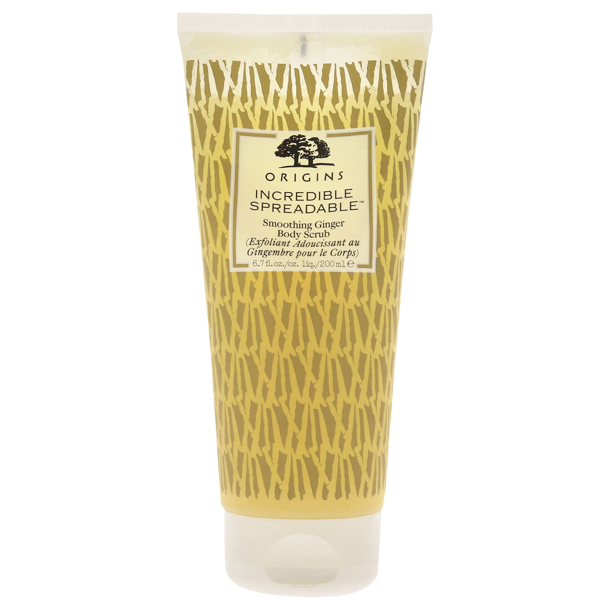 Origins Incredible Spreadable Smoothing Ginger Body Scrub | Gently Exfoliates | With Ginger & Sugar, 6.7 Fl Oz