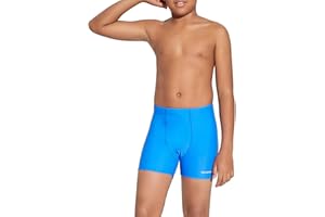 DEVOROPA Youth Boys Swim Shorts Square Leg Swimsuit Nylon Swimming Boxer Brief UPF 50+