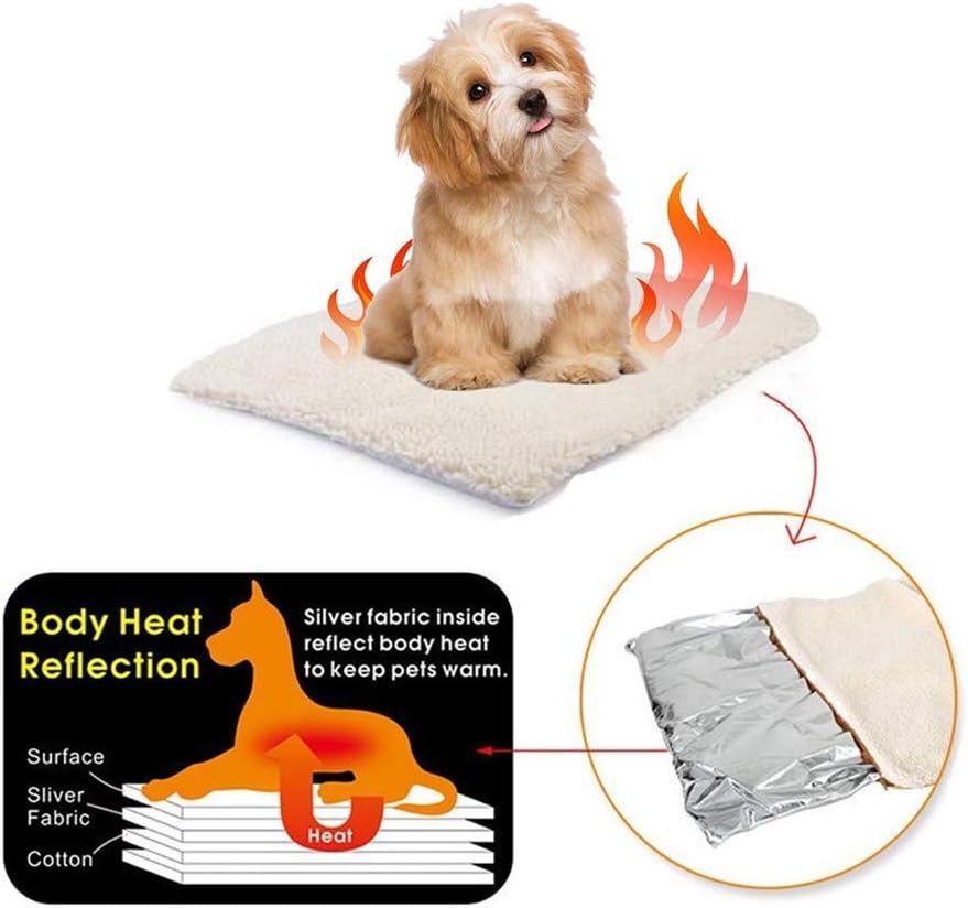 Milai Self Heating Pet Pads Pet Blanket for Cat/Dog,Pet Heating Pad,Self Warming Cushion Mat for Cats Dogs,Self Heated Cat Dog Bed/Pet Thermal Mat Blanket ecological - Image 4
