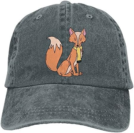 Men's Sitting Fox Stylish Adjustable Adult Hat