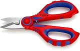 Knipex Electricians' Shears 160 mm with Multi-Component Grips 95 05 10 SB view 3