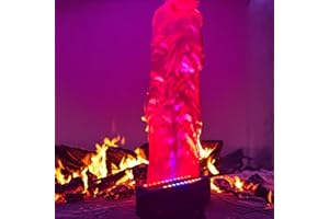 BIPOLARLIGHT 180W Fake Fire Flame Light Campfire, 5ft Fake Flames Machine with 24 LED Lights for Stage Halloween DJ Party Lighting Nightclub Campfire Party Special Holiday
