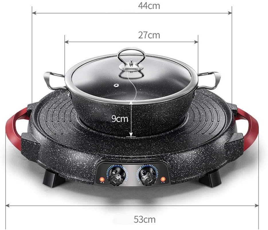 review LBSX Original Premium Charcoal Grill, One-Piece Home Multi-Function Separable Electric Grill, Black